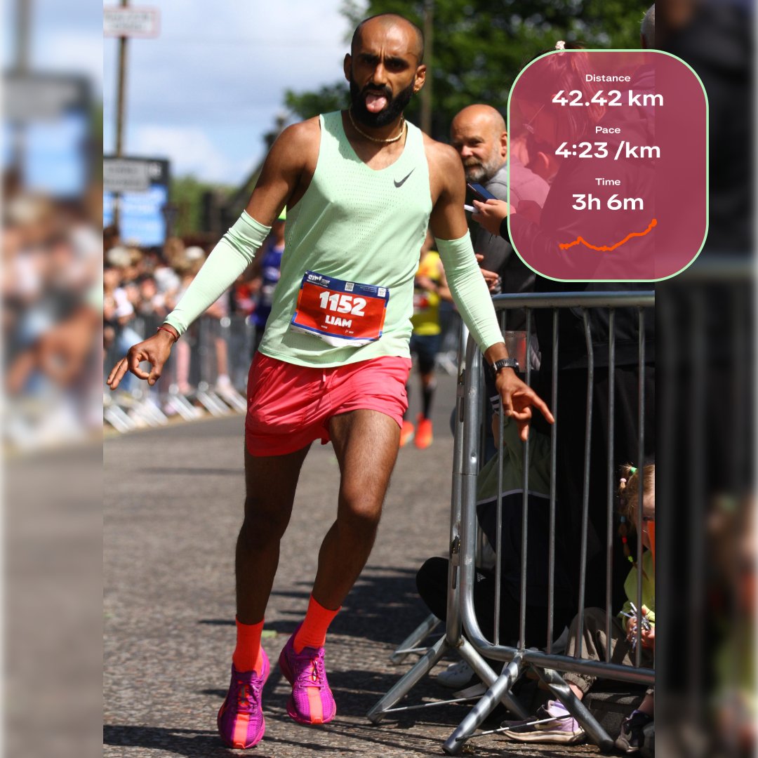 mistrymethod's tweet image. My first marathon: 3:06:15 💥

Cramped at 33km. Got back up &amp;amp; finished strong.

Key lesson? The training is the real challenge. Solo winter runs, early runs, sacrifices—all for one day.

Race day is the reward.

Delayed gratification in action.