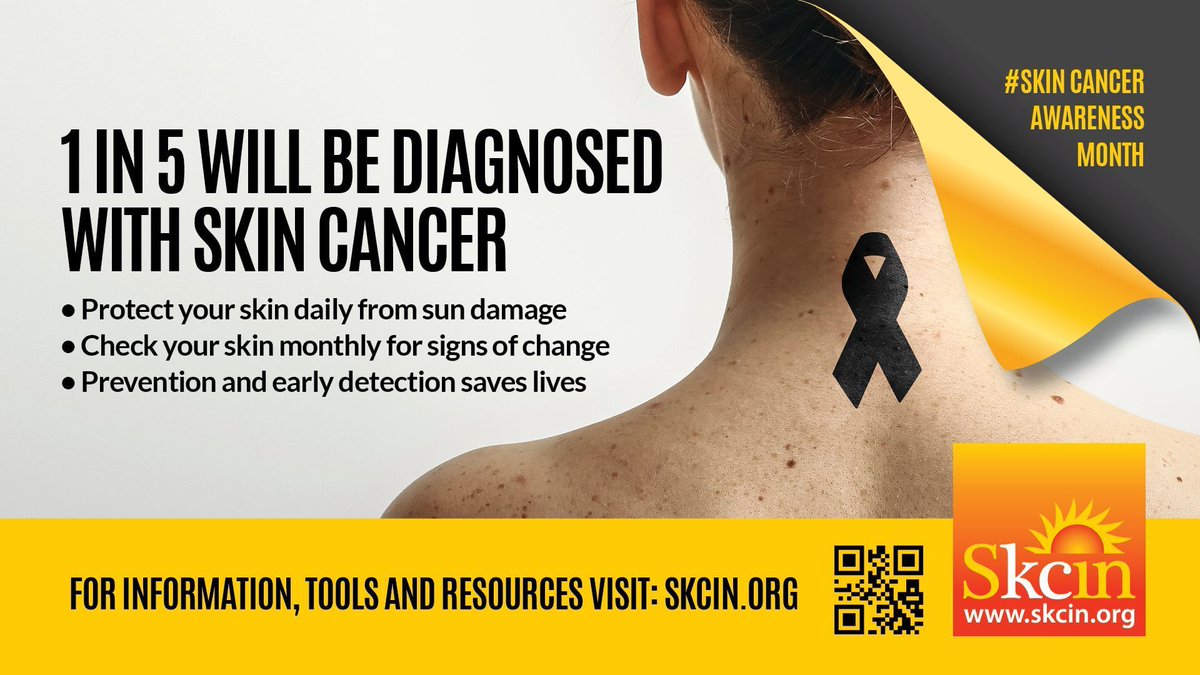 Did you know 90 percent of skin cancer cases are preventable?

This #SkinCancerAwarenessAwarenessMonth, Skin Cancer UK Charity (Skcin) recommends protecting your skin daily and checking it monthly. 

For more information, click here: bit.ly/3JJit0g.