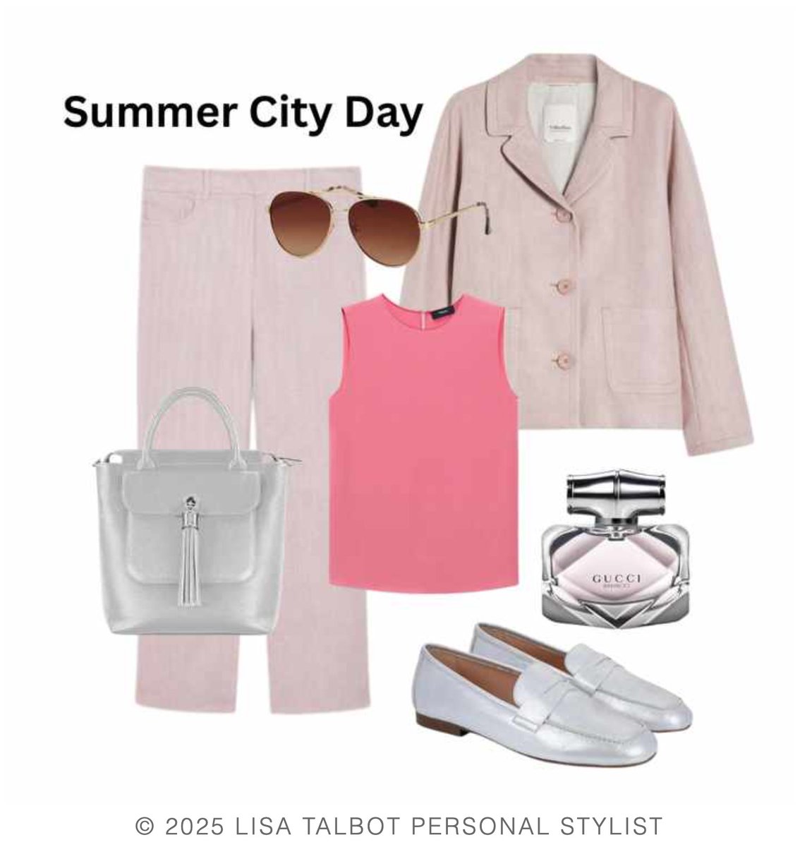 “What to wear for: Summer City Day”

If you're spending a day in the city, then this simple, cool outfit will have you looking super stylish &amp; ready to make an impact in the office.

#personalstylist #outfitideas #styleexpert