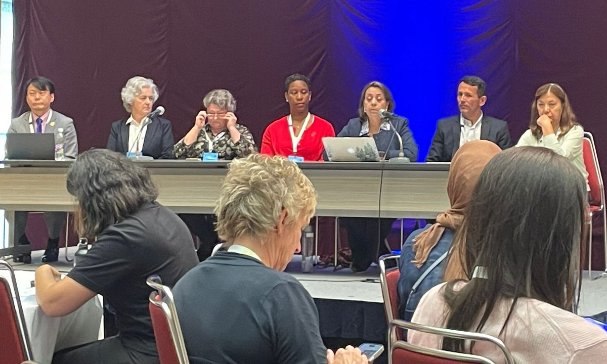 WorldPhysioMH's tweet image. Great networking session on mental health &amp;amp; physiotherapy chaired by Daniel Catalan and Elisa Gálvez:
Liliana Guarin, Colombia
Shanay Scott, Bermuda
Sigrun Vala Björnsdóttir, Iceland
Hori Hirofumi, Japan
Sally Johnson-Chung, New Zealand
At #WorlPhysio2025