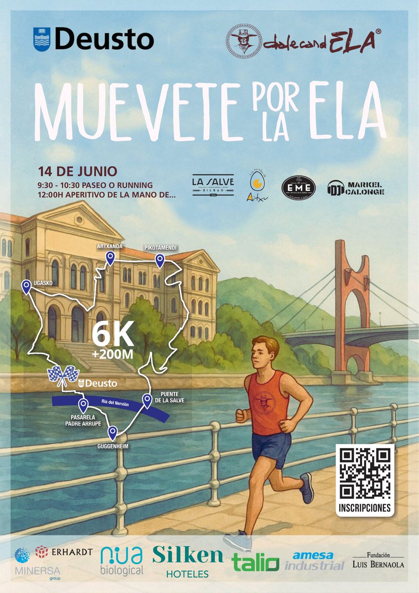 Ya puedes inscribirte a la carrera del próximo sábado 14 de junio #mueveteporlaELA