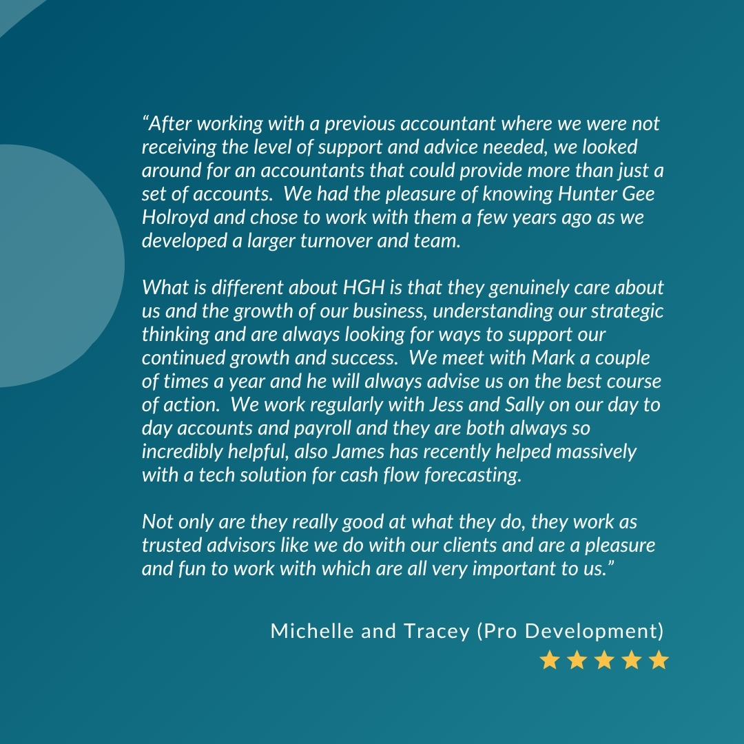 Testimonial Thursday 💬

A big thank you to Stuart, Michelle and Tracey for their trust and kind words. It’s always a pleasure to work with such fantastic clients.

#ClientFeedback #Testimonial #HappyClient #YorkAccountants #MakingADifference #HunterGeeHolroyd