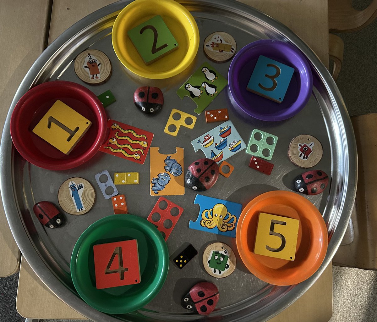 subitising to 5 1️⃣2️⃣3️⃣4️⃣5️⃣ #masteringnumber #subitising #eyfs #number
