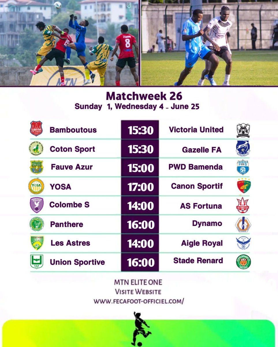 Matchweek 26 fixtures are ready