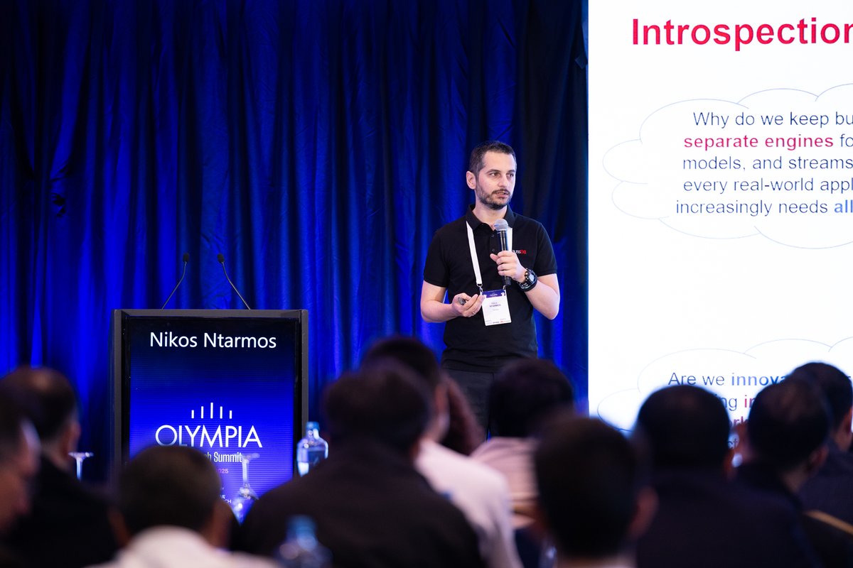 athenaRICinfo's tweet image. 📡 Day 2 at #OlympiaResearchSummit dives into real-time data, system design, and generative AI. Breakthrough ideas are reshaping how we think about data and intelligence. #AthenaRC #AI #BigData #MachineLearning