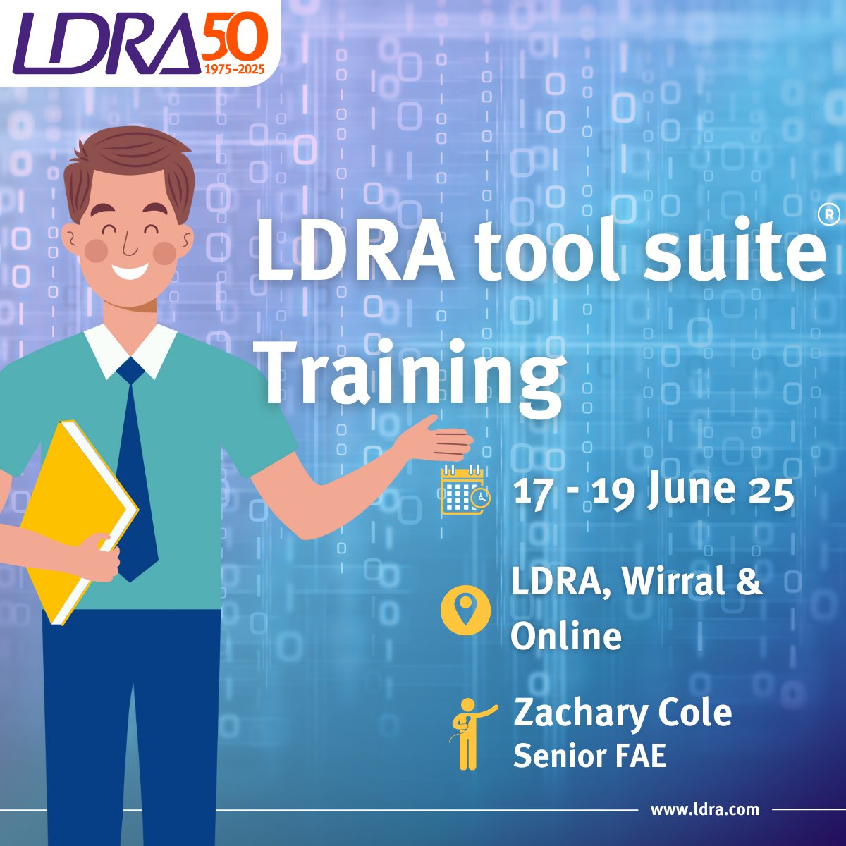 ldra_technology's tweet image. 🧠 Join our LDRA tool suite® training on 17–19 June 2025 at LDRA HQ, Wirral UK &amp;amp; Online!

 👉 Learn more: ldra.com/training/ldra-… 

#LDRA #TrainingEvent