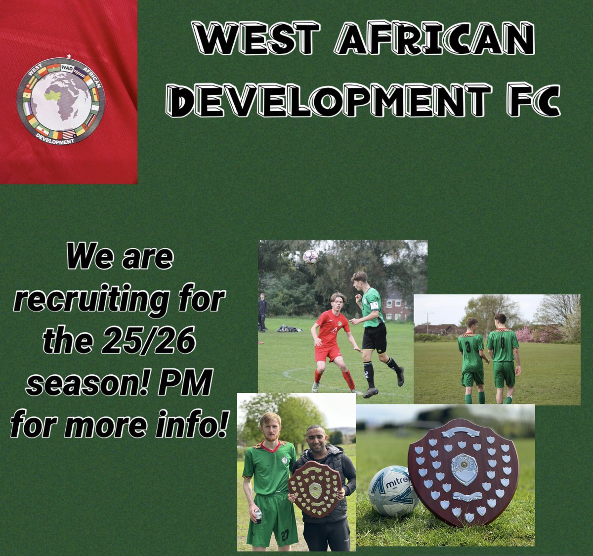 🚨Looking for a Sunday team(men’s open age)?

We are starting our pre season on the 22nd June Palace Road OL6 8HL 10am till 12pm (grass Pitch)

Get yourself down and be part of our team for the new season 

Any more info drop me a message 🚨