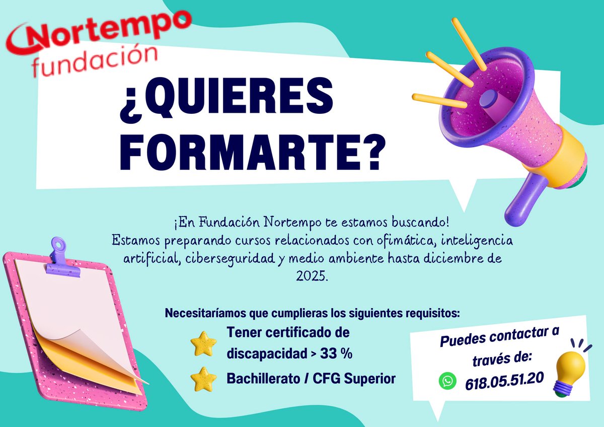 SAEmpleo Sevilla (@seviempleo) on Twitter photo 📢 Programa de formación, orientación y asesoramiento laboral para mejorar la empleabilidad y la capacitación de personas con discapacidad #incluyeSE
vía Poligono Sur
👉 shre.ink/eDo9
🗺️ #SevillaEmpleo #OrientaciónSE #NoticiasSEV
🖱️💻 <a href="/poligono_sur/">Comisionado Polígono Sur</a> 📢 Programa de formación, orientación y asesoramiento laboral para mejorar la empleabilidad y la capacitación de personas con discapacidad #incluyeSE
vía Poligono Sur
👉 shre.ink/eDo9
🗺️ #SevillaEmpleo #OrientaciónSE #NoticiasSEV
🖱️💻 <a href="/poligono_sur/">Comisionado Polígono Sur</a>