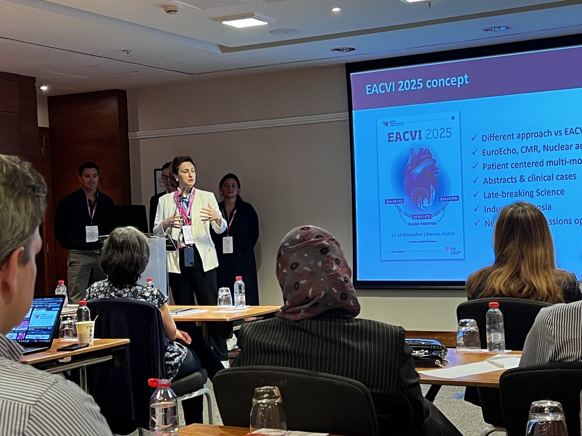NabilNaser11's tweet image. Day 2 of #EACVISummit2025 was a milestone!
8 amazing project ideas, 2 selected by popular vote β marking the first time EACVI Summit generates concrete initiatives!
A unique vision by President @DrVDelgado & President-Elect @DenisaMuraro, supported by the EACVI Board.
ππβ€οΈππ