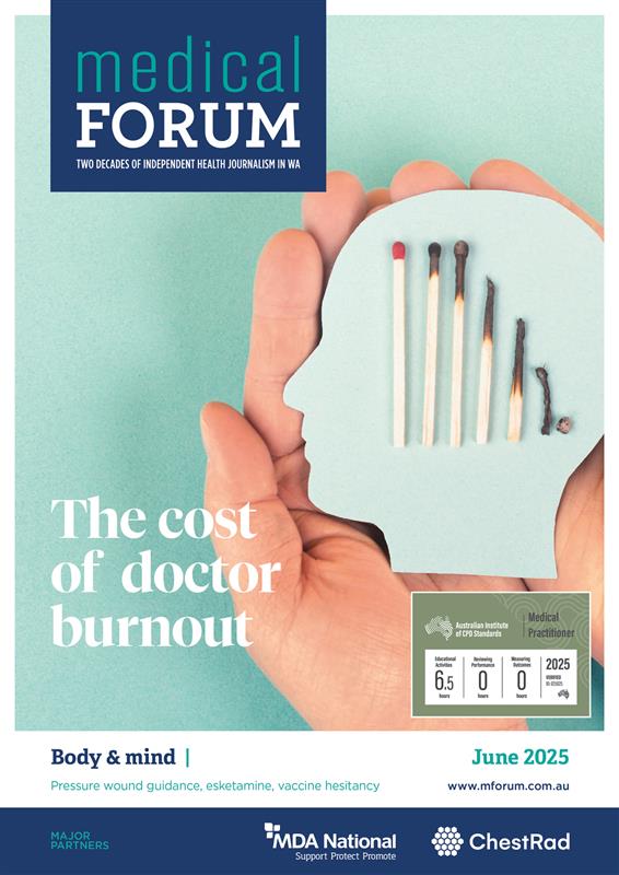 Your #June edition of Medical Forum is here.

Learn about esketamine for depression, managing burnout among doctors and tackling vaccine hesitancy.

Read more here: mforum.com.au/emagazines/
Subscribe here: mforum.com.au/subscribe-to-m…