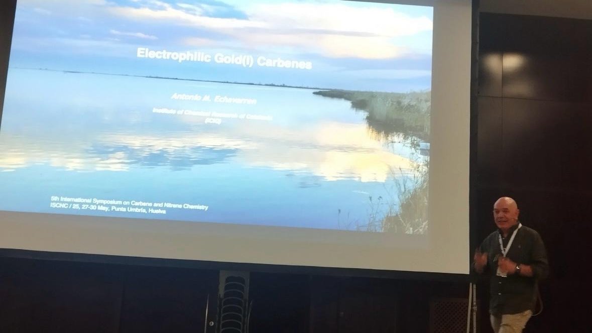 Echavarren Lab (@echavarren_lab) on Twitter photo Yesterday Prof. <a href="/AntonioMEchavar/">Antonio M Echavarren</a> presented the group's research on Electrophilic Gold(I) Carbenes and <a href="/AnnaArnanz10/">Anna Arnanz</a> her project at #ISCNC25 in Huelva🧪⚗️👏
<a href="/RSEQUIMICA/">RSEQ</a> <a href="/CIQSO_UHU/">CIQSO Univ. of Huelva</a> <a href="/ICIQchem/">ICIQ</a> Yesterday Prof. <a href="/AntonioMEchavar/">Antonio M Echavarren</a> presented the group's research on Electrophilic Gold(I) Carbenes and <a href="/AnnaArnanz10/">Anna Arnanz</a> her project at #ISCNC25 in Huelva🧪⚗️👏
<a href="/RSEQUIMICA/">RSEQ</a> <a href="/CIQSO_UHU/">CIQSO Univ. of Huelva</a> <a href="/ICIQchem/">ICIQ</a>