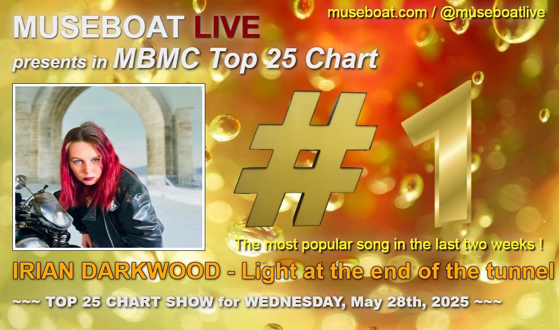 Museboat Live Channel (@museboatlive) on Twitter photo #RETWEET Museboat Live at museboat.com presents MBMC Top 25 Chart # 1 IRIAN DARKWOOD - Light at the end of the tunnel museboat.com/responsive/art… <a href="/IDarkwood91396/">Irian Darkwood</a> CONGRATS! VOTE again at museboat.com/top-25-nominat… <a href="/ArtistRTweeters/">Artist RTs</a> #musicshower #RETWEET Museboat Live at museboat.com presents MBMC Top 25 Chart # 1 IRIAN DARKWOOD - Light at the end of the tunnel museboat.com/responsive/art… <a href="/IDarkwood91396/">Irian Darkwood</a> CONGRATS! VOTE again at museboat.com/top-25-nominat… <a href="/ArtistRTweeters/">Artist RTs</a> #musicshower
