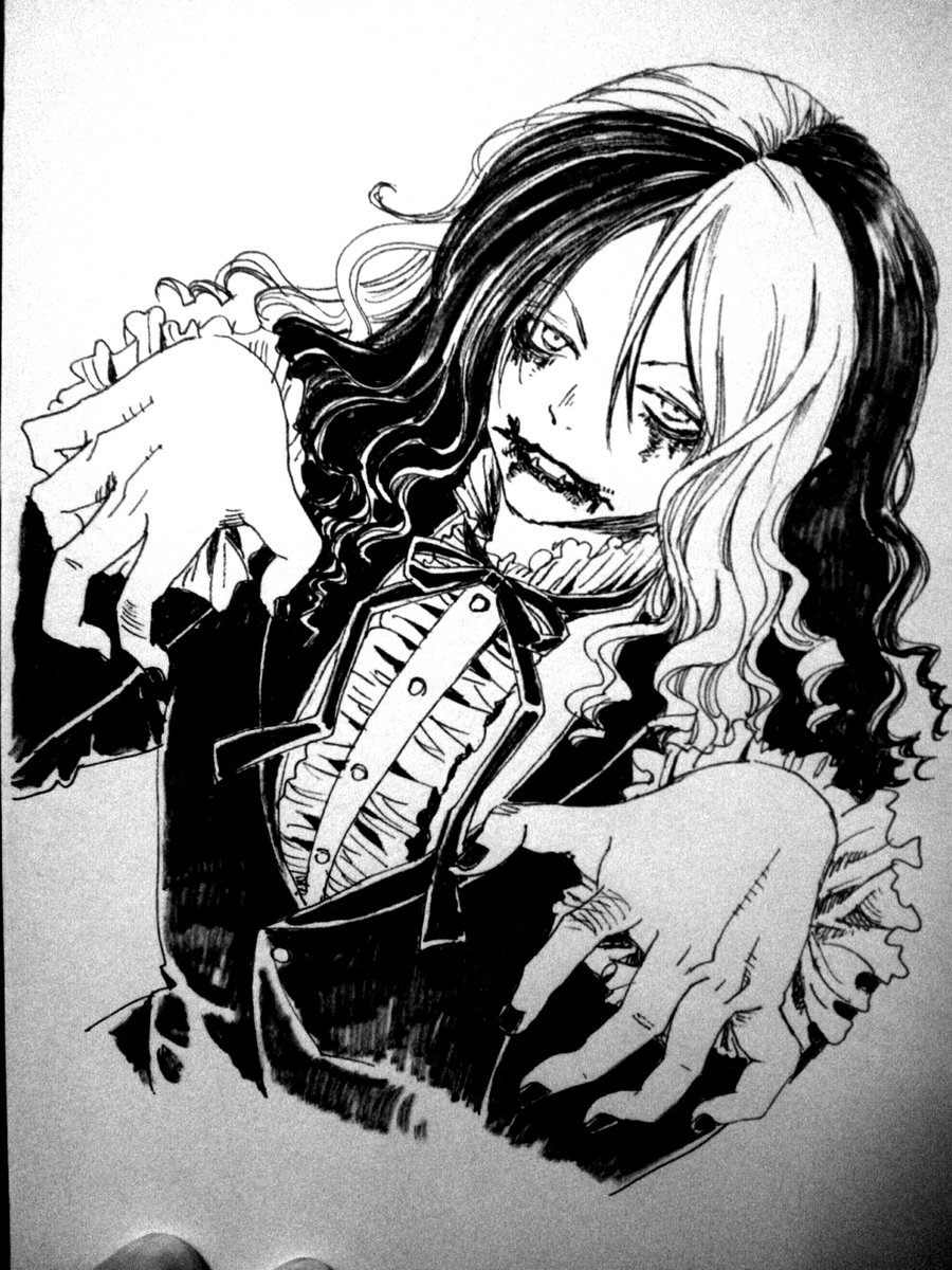 #今月描いた絵を晒そう
#怪マヨFA
ゴス落描きも今月ですね。この辺もそのうちきちんとスキャンします。そんで夏コミの新刊に入れます。当落来週の今頃ですね。落選していても落描きまとめ本は作るよ。