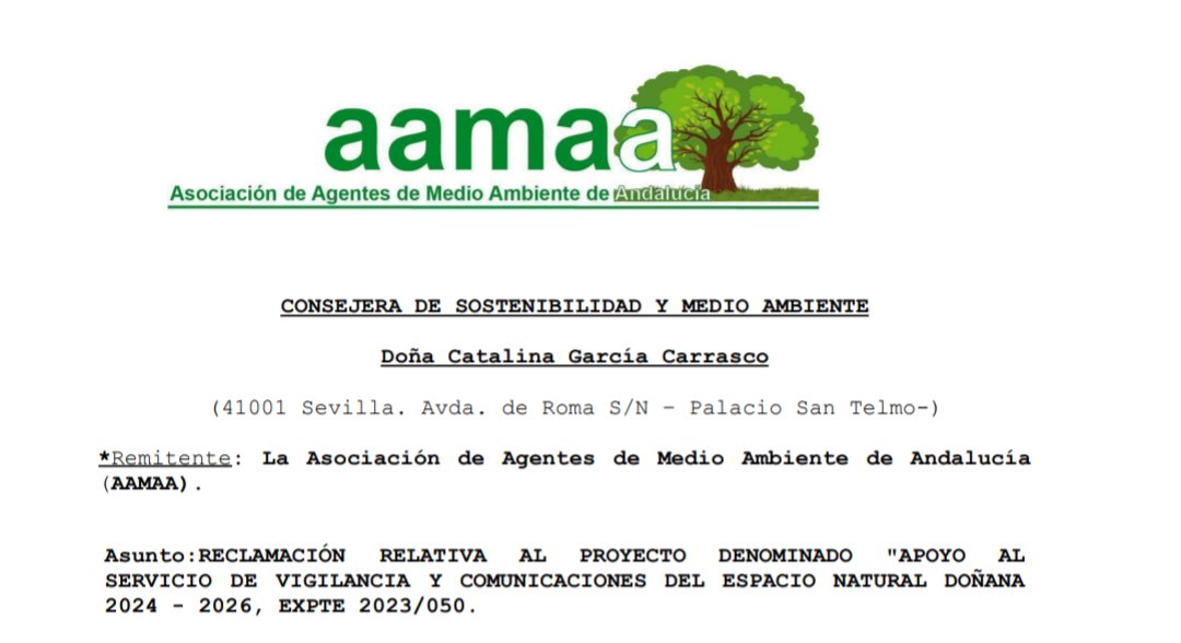 AAMAA (@aamaa_es) on Twitter photo Tras un análisis exhaustivo de este proyecto por parte de nuestro equipo jurídico y técnico, se detectan aspectos que vulneran el ordenamiento jurídico vigente y una injerencia inadmisible en funciones reservadas a personal funcionario, en particular a los <a href="/AAMM_And/">Agentes Medio Ambiente de Andalucía</a> Tras un análisis exhaustivo de este proyecto por parte de nuestro equipo jurídico y técnico, se detectan aspectos que vulneran el ordenamiento jurídico vigente y una injerencia inadmisible en funciones reservadas a personal funcionario, en particular a los <a href="/AAMM_And/">Agentes Medio Ambiente de Andalucía</a>