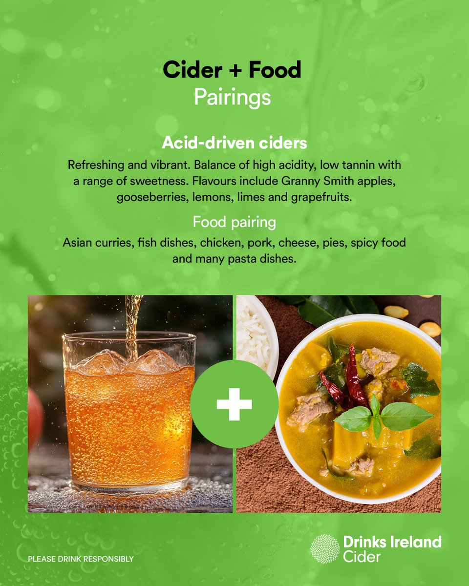 Drinks Ireland (@drinksireland) on Twitter photo Did you know there are different flavour profiles of Irish Cider? Try these cider + food pairings this weekend to celebrate #WorldCiderDay!
#IrishCider #PrideofPlace #DrinkResponsibly
<a href="/StonewellCider/">Stonewell Cider</a> <a href="/Killahora/">Killahora Orchards</a> <a href="/CiderLegacy/">LegacyIrishCider</a> <a href="/DanKellysCider/">Dan Kelly's Cider</a> <a href="/theapplefarmer/">Cornelius Traas @theapplefarmer@mastodon.ie</a> <a href="/OHarasBeers/">O'Hara's Irish Craft Beer</a> Did you know there are different flavour profiles of Irish Cider? Try these cider + food pairings this weekend to celebrate #WorldCiderDay!
#IrishCider #PrideofPlace #DrinkResponsibly
<a href="/StonewellCider/">Stonewell Cider</a> <a href="/Killahora/">Killahora Orchards</a> <a href="/CiderLegacy/">LegacyIrishCider</a> <a href="/DanKellysCider/">Dan Kelly's Cider</a> <a href="/theapplefarmer/">Cornelius Traas @theapplefarmer@mastodon.ie</a> <a href="/OHarasBeers/">O'Hara's Irish Craft Beer</a>