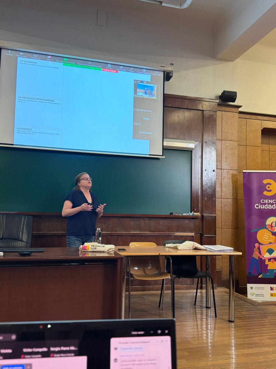 🗣️ ¡Hoy tenemos el último encuentro de #CienciaCiudadana! 

Concepción De Linares Fernández nos propone un espacio dinámico 
para diseñar y debatir propuestas de proyectos. 🧠 

#Medialab #innovacionsocial