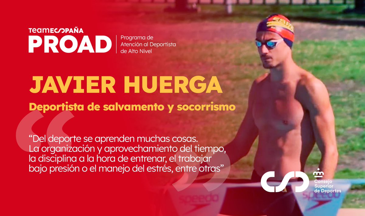 🏊‍♂️ Javier Huerga compite al máximo nivel en salvamento y socorrismo.

📚 Además, ha comenzado de forma brillante su carrera como ingeniero con el apoyo del #PROAD.

▶️ No te pierdas su historia de esfuerzo, estrategia y visión de futuro: goo.su/qp8C00

#SomosCarreraDual