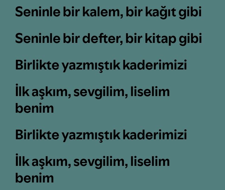 bende o zaman şarkımızı açarım
neymiş şarkımız
dur şimdi..