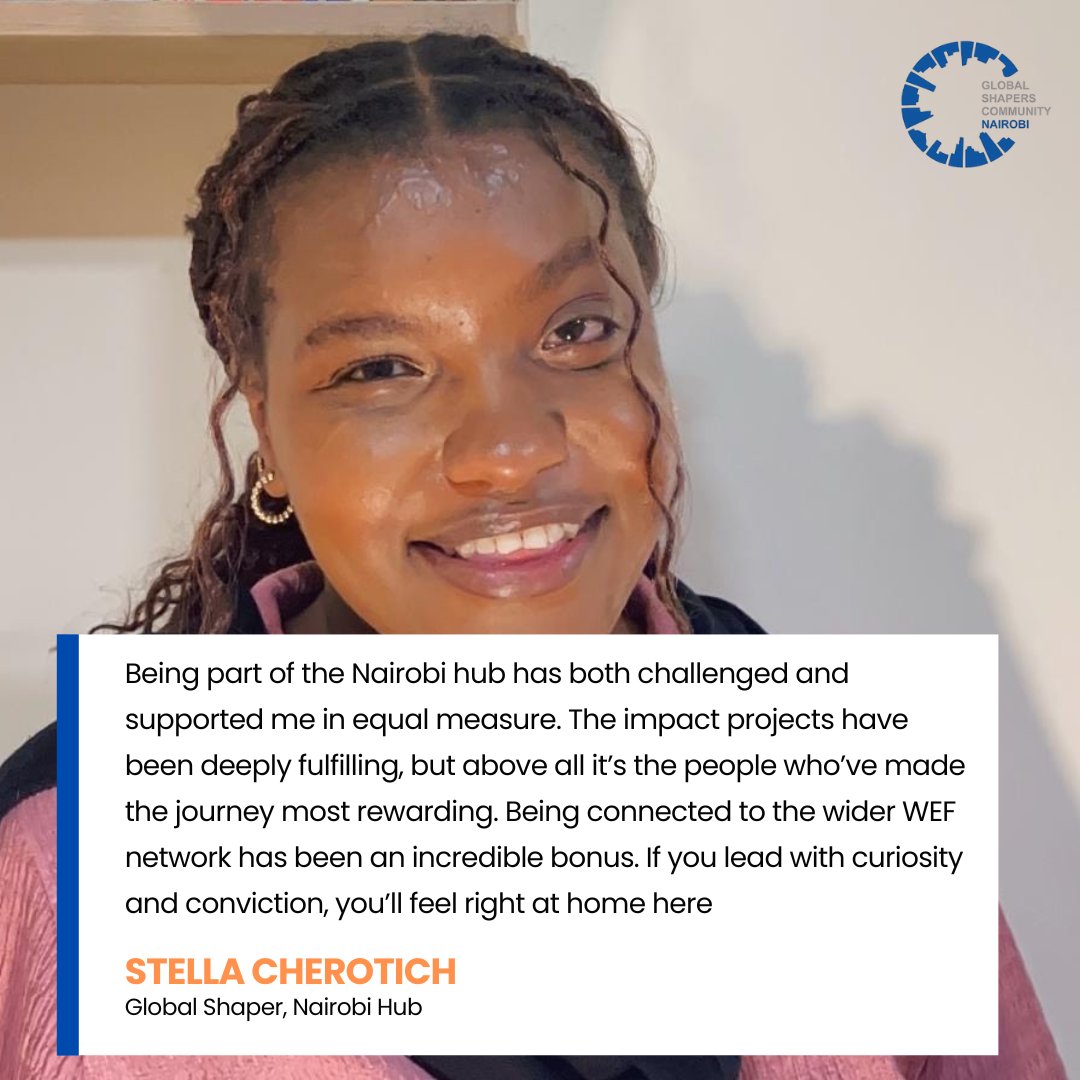 Hear from Stella Cherotich, one of our incredible Shapers, as she shares her transformative journey with Global Shapers Nairobi!

What could your journey look like?

Applications close tomorrow! Don’t miss your chance — apply now: lnkd.in/dKasz9fz
