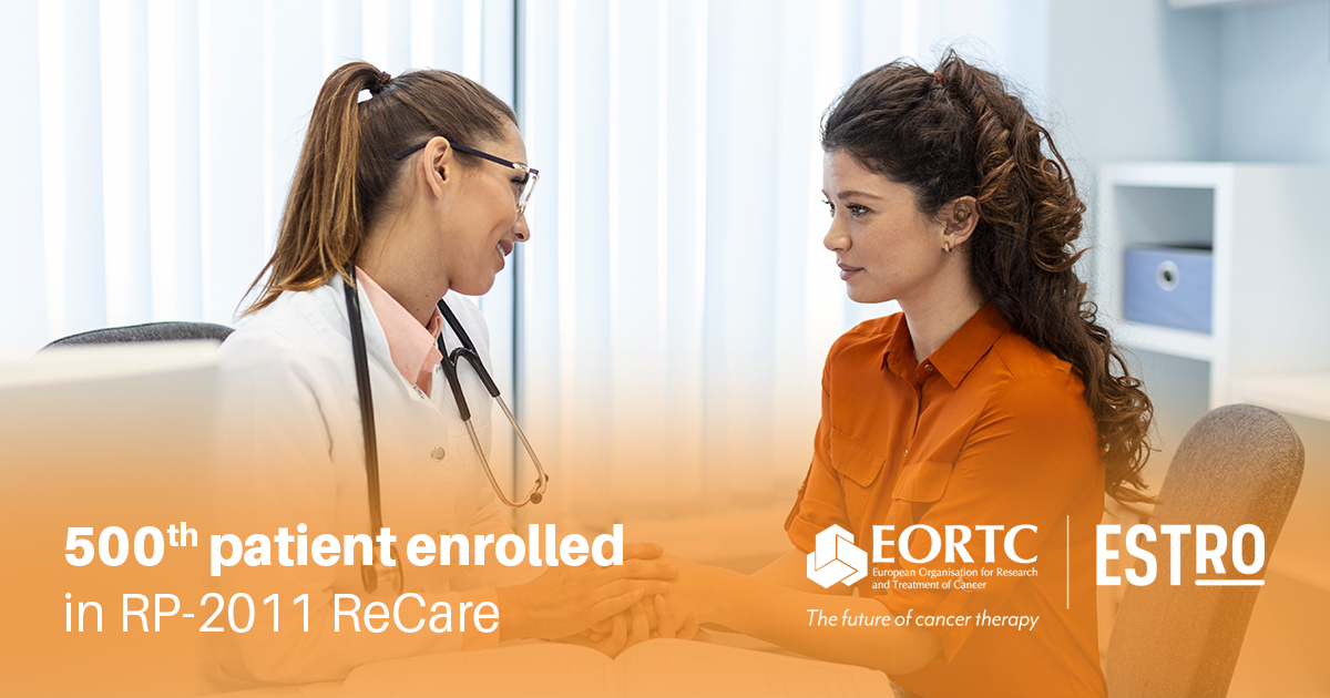🎉We’re proud to share that the RP-2011 #ReCare cohort of the #E2RADIatE platform reached a major milestone: its 500th patient enrolled since launching in May 2023.

This marks the successful completion of the first phase of recruitment.

Learn more: project.eortc.org/e2-radiate/202…