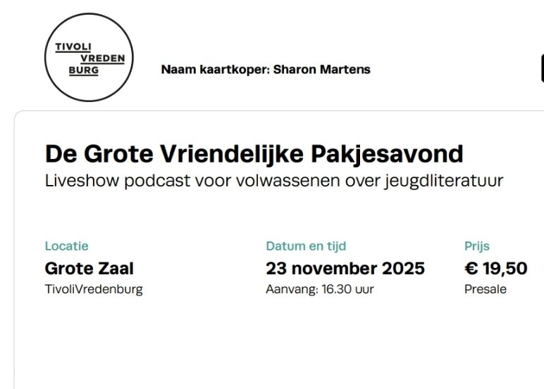 Het is gelukt! Wij gaan naar de Grote Vriendelijke Pakjesavond! 🥰