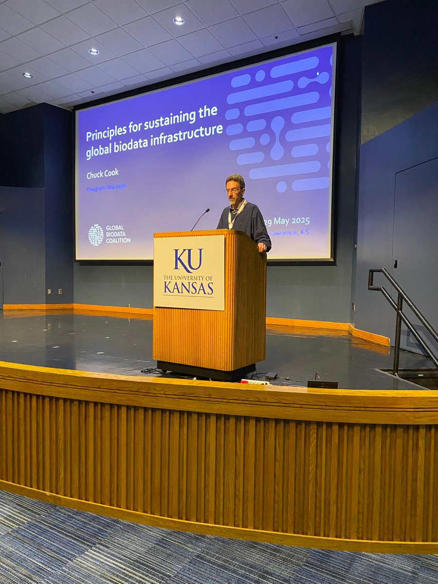 Chuck Cook, GBC’s Program Manager, spoke at SPNHC 2025 (Society for the Preservation of Natural History Collections) at the University of Kansas, on the principles for sustaining the global biodata infrastructure.
<a href="/SPNHC/">SPNHC</a>  #globalbiodata #openscience