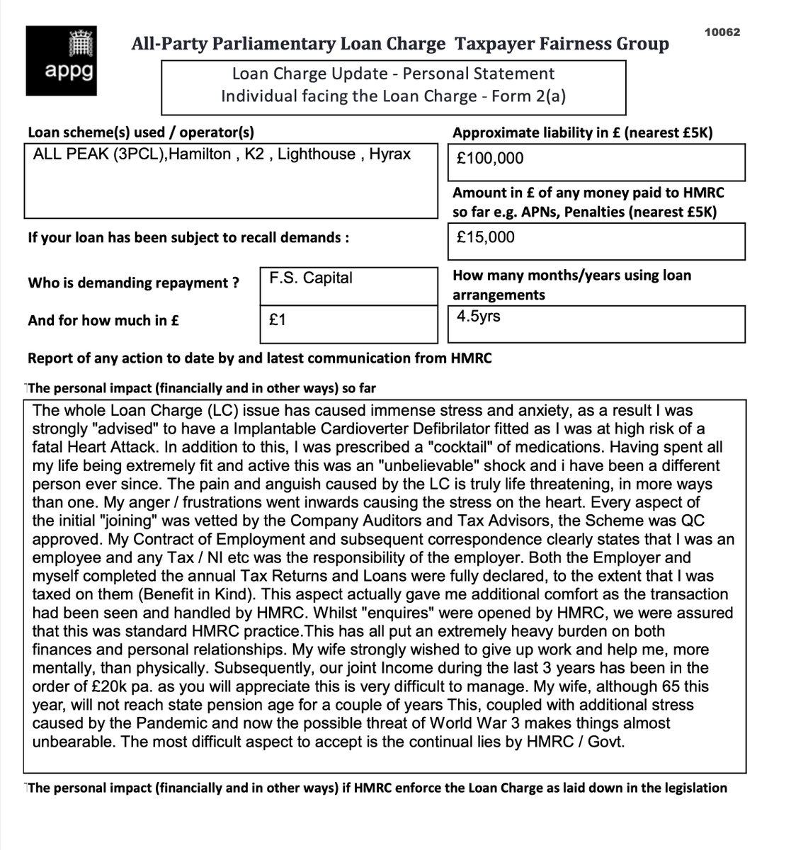 My Contract of Employment clearly states that I was an employee and any Tax / NI etc was the responsibility of the employer. [We] completed the annual Tax Returns and Loans were fully declared, to the extent that I was taxed on them
<a href="/LCAG_2019/">Loan Charge Action Group [LCAG]</a> <a href="/loanchargeAPPG/">Loan Charge & Taxpayer Fairness APPG</a> #LoanChargeScandal