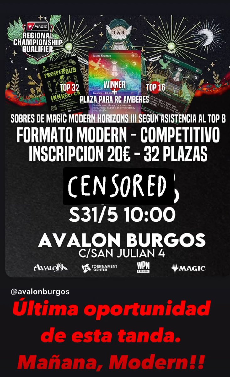 Última oportunidad para Amberes en <a href="/AVALONBURGOS99/">AVALON BURGOS</a> !!