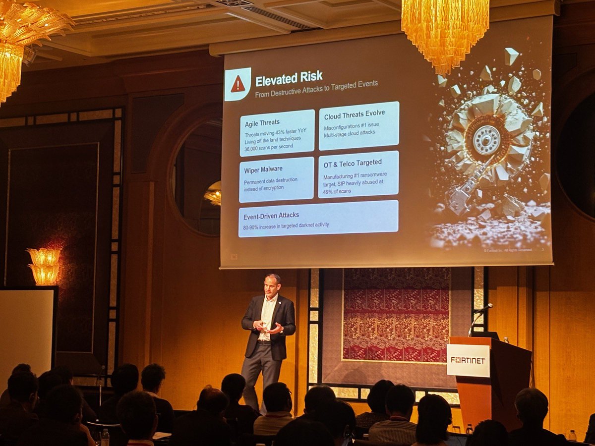 ＼🌟イベント満員御礼🌟／
本日開催Fast&amp;Secure TOKYO 2025、
予想を超えた多くの方にご参加いただきました😊

セキュリティのプロフェッショナル達より最新技術や脅威動向、サービスプロバイダーが直面する課題への対応策をご紹介📖

ご参加ありがとうございました✨
fortinet.com/jp/promos/fast…