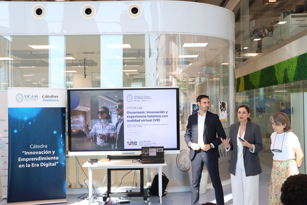 🎓 <a href="/UCAM_Turismo/">UCAM Turismo</a> desarrolla las Jornadas CIITUR-Lab, centradas en cómo la realidad virtual está transformando el sector hotelero y turístico.

💻El evento está organizado por la Cátedra Internacional de Inteligencia Turística de la Región de Murcia y la Cátedra Telefónica de