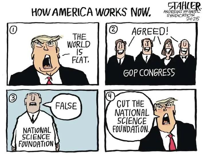 (Maar het is allerminst om mee te lachen.) #Humor #Trump