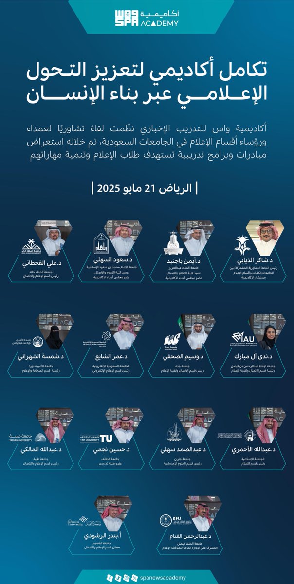 <a href="/iu_edu/">الجامعة الإسلامية</a> <a href="/taibahu/">جامعة طيبة Taibah U</a> <a href="/kkueduksa/">جامعة الملك خالد</a> <a href="/QassimUniv1/">جامعة القصيم</a> <a href="/JazanUniversity/">جامعة جازان</a> <a href="/kauedu_sa/">جامعة الملك عبدالعزيز</a> <a href="/Saudi_EUni/">الجامعة السعودية الإلكترونية</a> <a href="/_PNU_KSA/">جامعة الأميرة نورة</a> <a href="/TaifUniversity/">جامعة الطائف 🇸🇦</a> <a href="/IMSIU_edu_sa/">جامعة الإمام محمد بن سعود الإسلامية</a> <a href="/KFUniversity/">جامعة الملك فيصل</a> <a href="/UOfjeddah/">جامعة جدة</a> <a href="/IAU_KSA/">جامعة الإمام عبدالرحمن بن فيصل</a> <a href="/jccmedia1/">اللجنة التشاورية المشتركة</a>