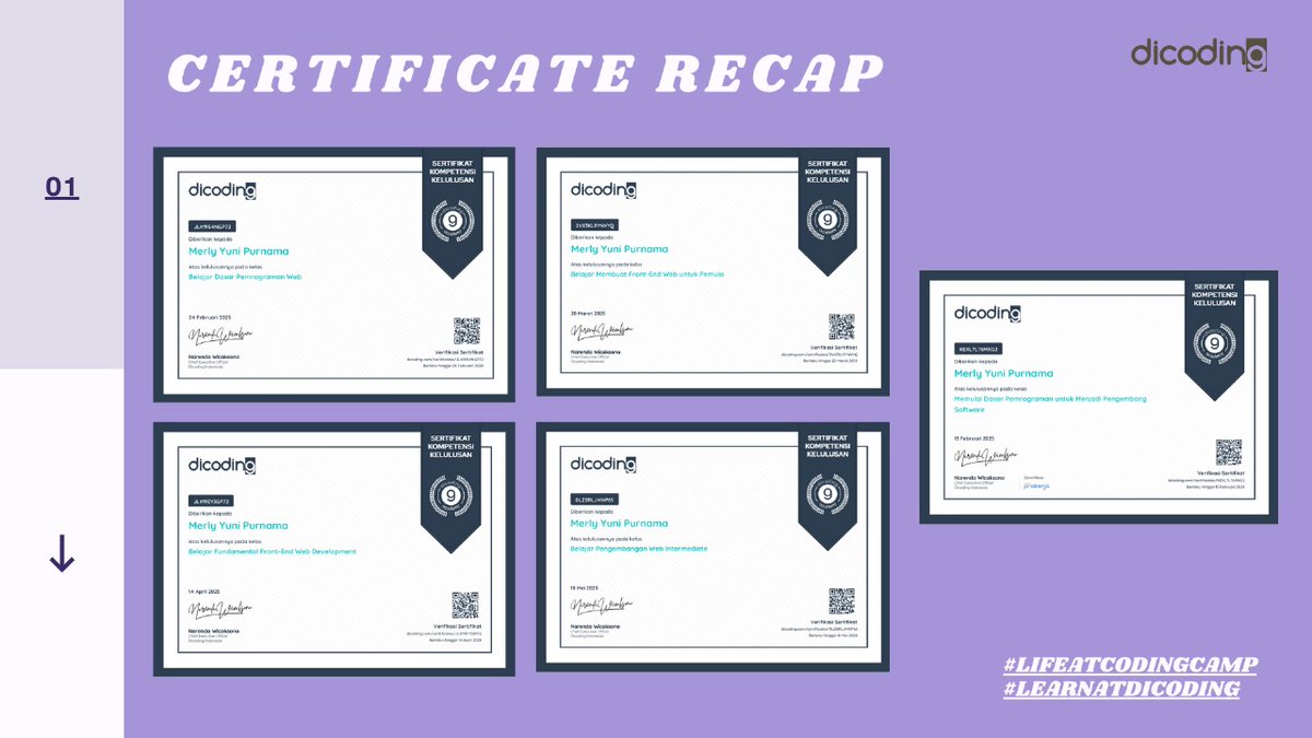 yuni71969's tweet image. I&apos;m proud to announce that I&apos;ve successfully completed the Coding Camp powered by DBS Foundation through the Front-End &amp;amp; Back-End Developer learning path on @dicoding.

#LifeatCodingCamp #LearnatDicoding #DBSFoundationID
#Dicoding