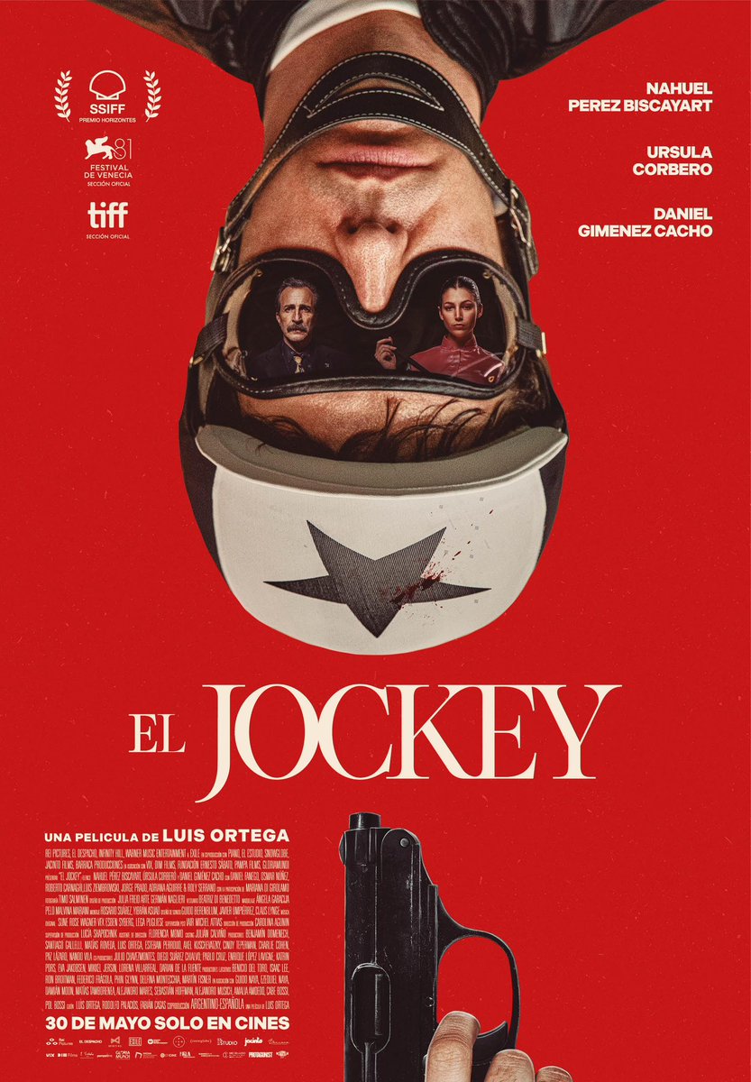Hoy se estrena en cines la estupenda #ElJockey 🏇🏽🇦🇷 que pudimos ver en noviembre en nuestra XIX Edición en Mérida. Y menos mal porque, como suele ocurrir con nuestras elegidas, no hay un cine en Extremadura donde pueda verse una de las películas más originales del año 🙄Magnífica