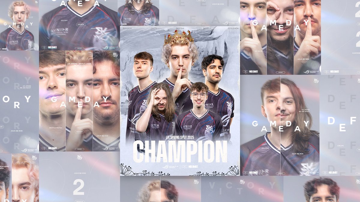 🏆 Fin de ce Spring split LFL
↪️Que dire premier évent IRL avec  mon big reuf <a href="/Lionitiks/">Matth '𝑳𝒊𝒐𝒏𝒊𝒕𝒊𝒌𝒔' L.</a> 
↪️Une DA évolutive aux fils de l'avancée dans ce premier split, et pour finir en beauté une affiche champion🖤❤️