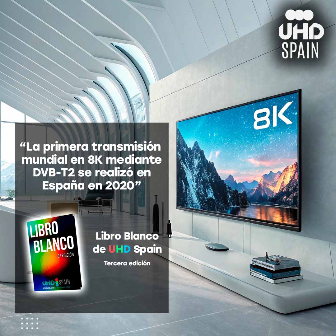 UHD Spain (@uhd_spain) on Twitter photo ๐ด๐ข๐ต ๐๐ ๐ฉ๐ซ๐ข๐ฆ๐๐ซ๐ ๐ญ๐ซ๐๐ง๐ฌ๐ฆ๐ข๐ฌ๐ขรณ๐ง ๐ฆ๐ฎ๐ง๐๐ข๐๐ฅ ๐๐ง ๐๐ ๐ฆ๐๐๐ข๐๐ง๐ญ๐ ๐๐๐-๐๐ ๐ฌ๐ ๐ซ๐๐๐ฅ๐ข๐ณรณ ๐๐ง ๐๐ฌ๐ฉ๐รฑ๐ ๐๐ง ๐๐๐๐
โ
La Cรกtedra <a href="/rtve/">RTVE</a> - <a href="/La_UPM/">Universidad Politรฉcnica de Madrid</a>, en colaboraciรณn con diversos miembros de #UHDSpain, llevรณ a cabo la primera prueba piloto a ๐ด๐ข๐ต ๐๐ ๐ฉ๐ซ๐ข๐ฆ๐๐ซ๐ ๐ญ๐ซ๐๐ง๐ฌ๐ฆ๐ข๐ฌ๐ขรณ๐ง ๐ฆ๐ฎ๐ง๐๐ข๐๐ฅ ๐๐ง ๐๐ ๐ฆ๐๐๐ข๐๐ง๐ญ๐ ๐๐๐-๐๐ ๐ฌ๐ ๐ซ๐๐๐ฅ๐ข๐ณรณ ๐๐ง ๐๐ฌ๐ฉ๐รฑ๐ ๐๐ง ๐๐๐๐
โ
La Cรกtedra <a href="/rtve/">RTVE</a> - <a href="/La_UPM/">Universidad Politรฉcnica de Madrid</a>, en colaboraciรณn con diversos miembros de #UHDSpain, llevรณ a cabo la primera prueba piloto a