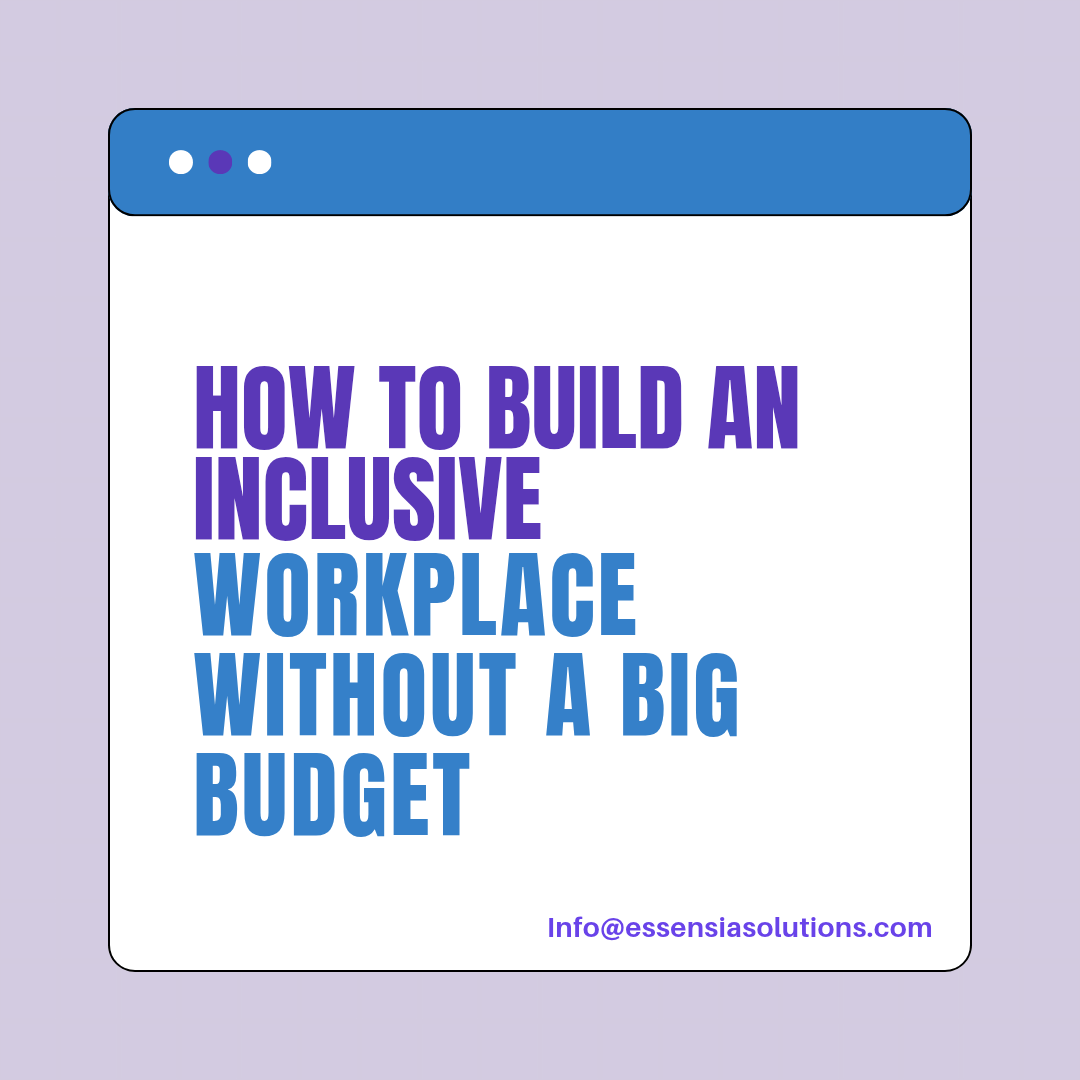 Essensialtd's tweet photo. 💰 Diversity &amp; Inclusion on a Budget

✅ Offer flexible work arrangements
✅ Create mentorship opportunities
✅ Build an inclusive hiring process

💬 What’s one small change businesses can make to improve inclusion?

#InclusiveWorkplace #SmallBusinessDiversity #HRForSmallBusiness https://t.co/LPI0HYUCQi