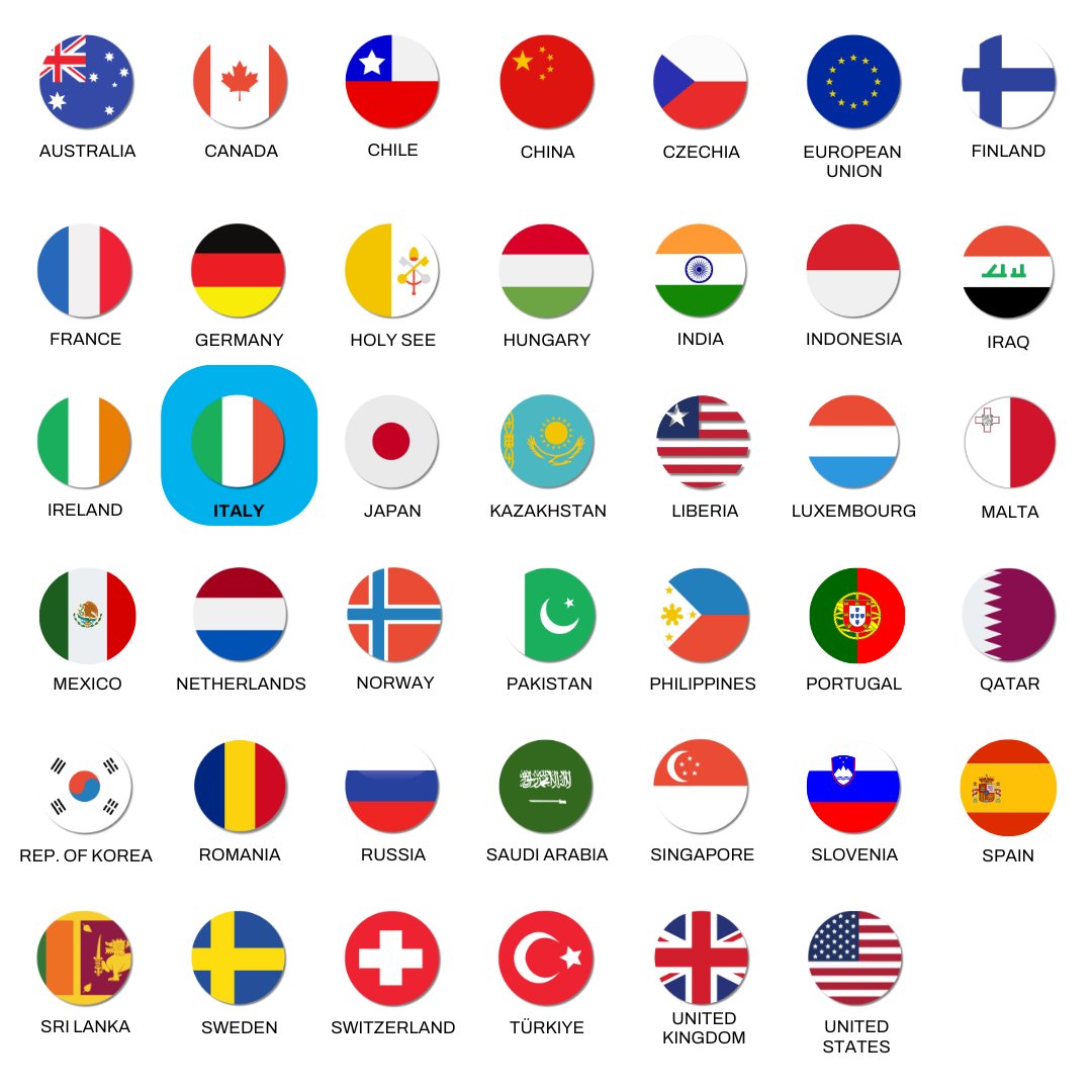 A big thank-you to Italy 🇮🇹 for supporting UNIDIR!💚🤍❤️

Your support enables us to develop innovative solutions to international security challenges, work towards the UN 🇺🇳 #GlobalGoals and build a more secure world! 🌐💡