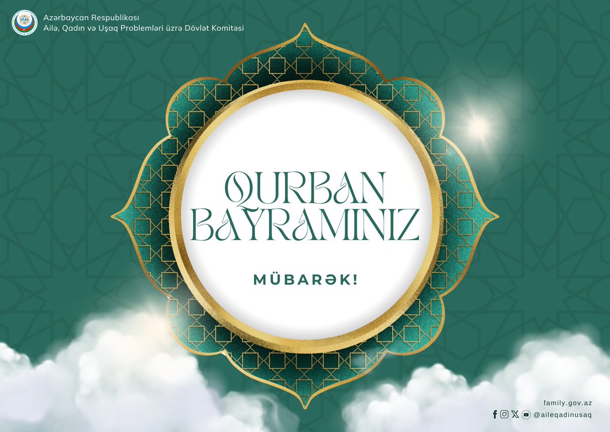 Dünya müsəlmanlarını mənəvi birlik və həmrəylik rəmzi olan müqəddəs Qurban bayramı münasibətilə təbrik edirik!

#QurbanBayramı