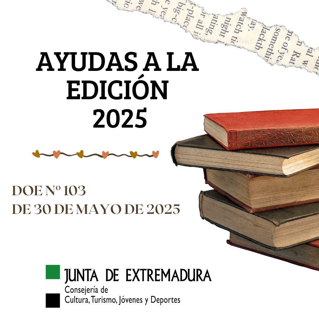 En el DOE de hoy se publica la convocatoria de las ayudas destinadas a la edición de libros de la Comunidad Autónoma de Extremadura para el año 2025. La financiación pasa de 55.000 a 67.500€. <a href="/cultura_EXT/">Cultura, Turismo, Jóvenes y Deportes</a> Puedes consultar las bases en el siguiente enlace doe.juntaex.es/otrosFormatos/…