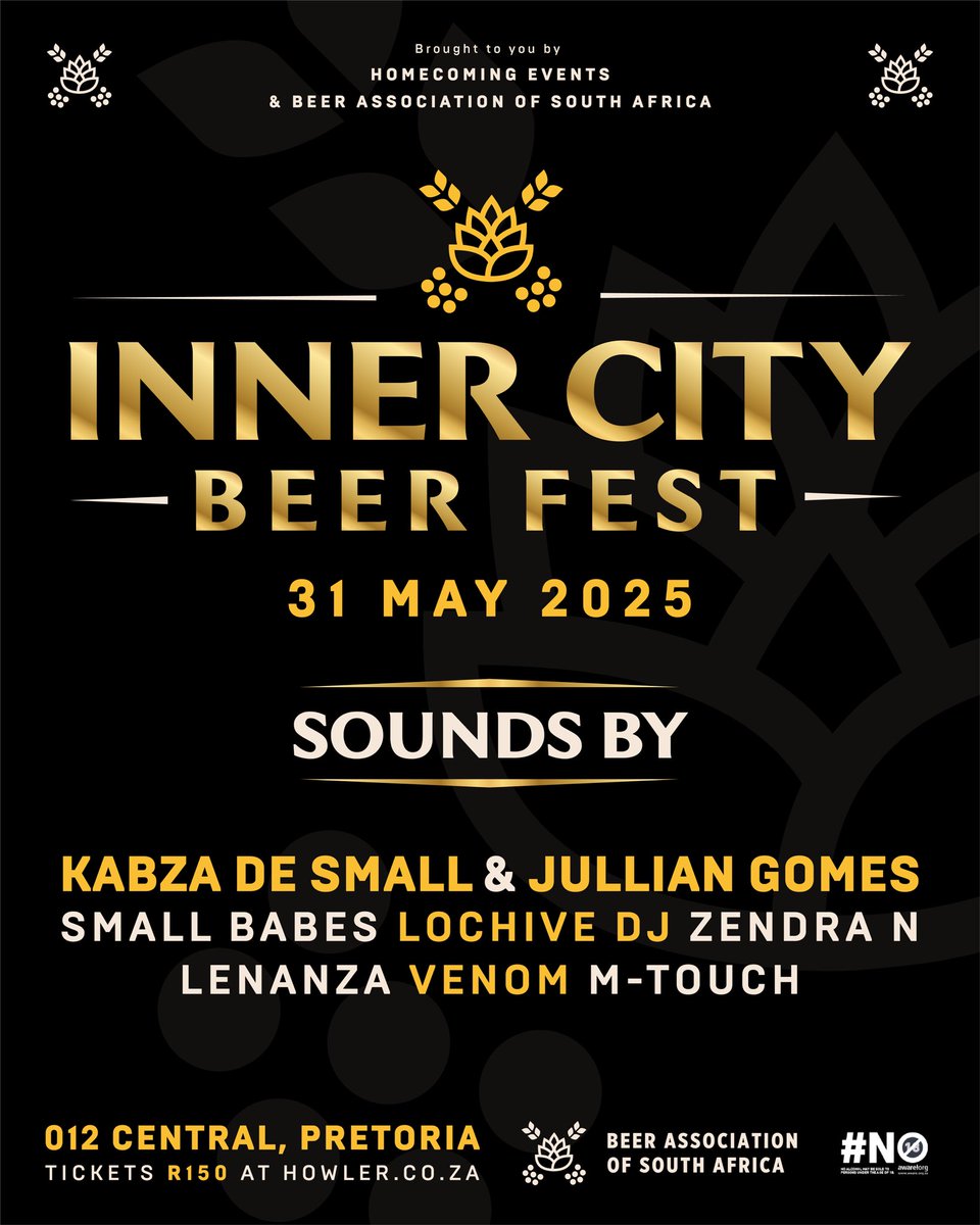 More brewers, more taps and the best vibes all at the #InnerCityBeerFest tomorrow! 🍻

Get your tickets from howler.co.za/InnerCityBeerF…