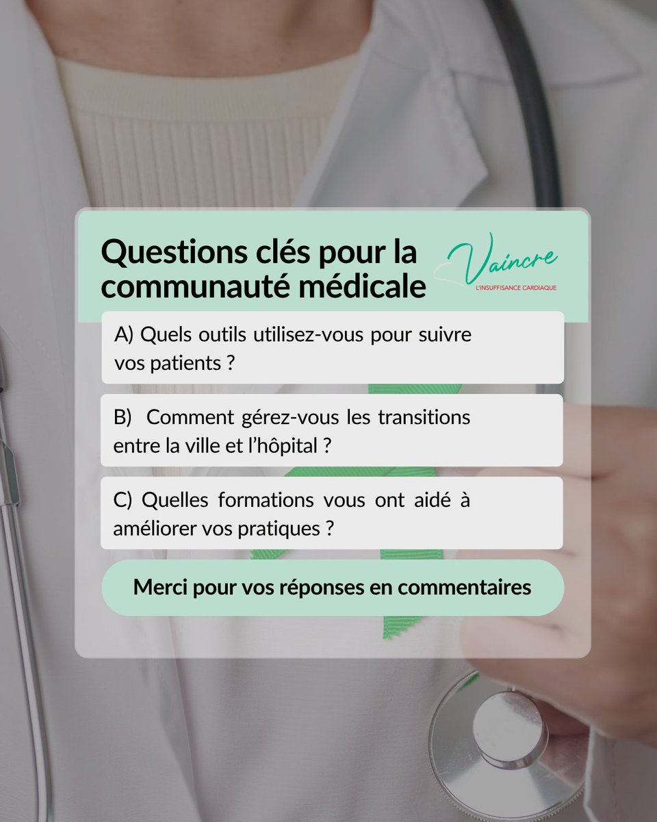 💬 Face aux maladies chroniques, la coordination des soins est essentielle.
👩‍⚕️🧑‍⚕️ Pros de santé, on vous pose 3 questions :
1️⃣ Quels outils utilisez-vous ?
2️⃣ Comment gérez-vous ville/hôpital ?
3️⃣ Quelles formations vous ont aidé ?
📢 Partagez vos idées !
#CoordinationDesSoins