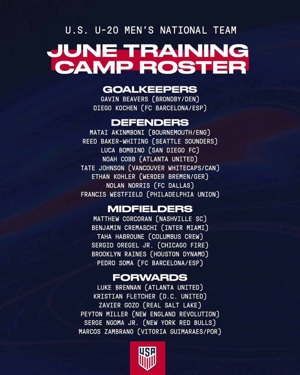 The #U20MNT will travel to Cairo to continue World Cup preparations with two matches against Colombia and Egypt.

📰 ussoc.cr/01436f