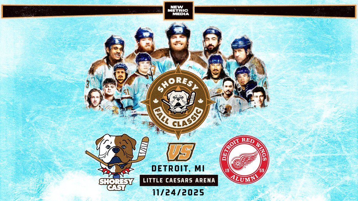 Little Caesars Arena (@lcarena_detroit) on Twitter photo THEY'RE BACK 🏒 The Shoresy Fall Classic returns to <a href="/LCArena_Detroit/">Little Caesars Arena</a> on November 24!
Stars from the hit series, "Shorsey," will face off against <a href="/DetroitRedWings/">Detroit Red Wings</a> alumni! Grab tickets next Friday! THEY'RE BACK 🏒 The Shoresy Fall Classic returns to <a href="/LCArena_Detroit/">Little Caesars Arena</a> on November 24!
Stars from the hit series, "Shorsey," will face off against <a href="/DetroitRedWings/">Detroit Red Wings</a> alumni! Grab tickets next Friday!