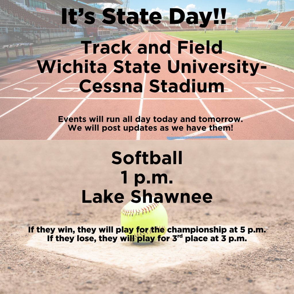 State Track &amp; Field and state Softball today! 

Good luck to all of our athletes competing today. #SLEagles
