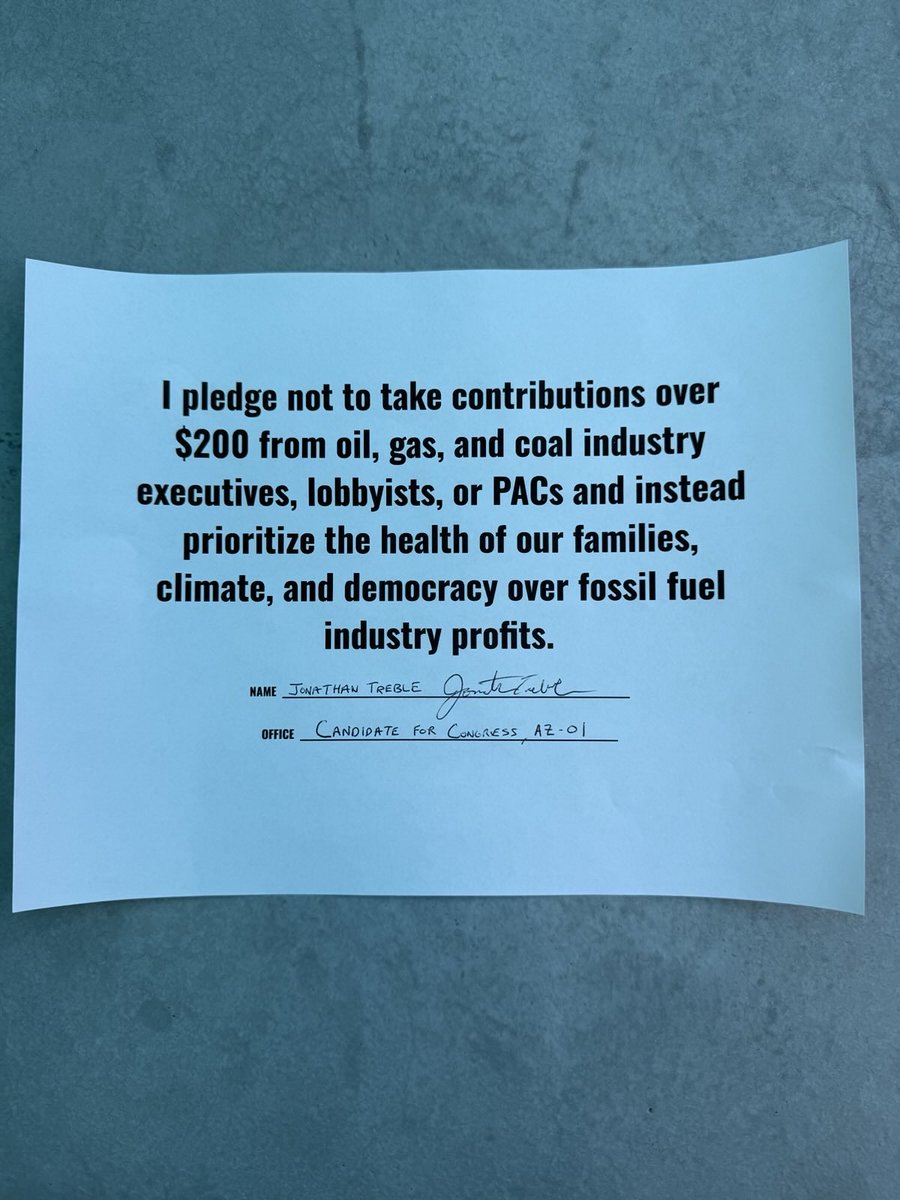 I’m running for office because our future matters more than fossil fuel profits. I’ve signed the pledge to reject this money—because clean air, water, and a livable planet come first.