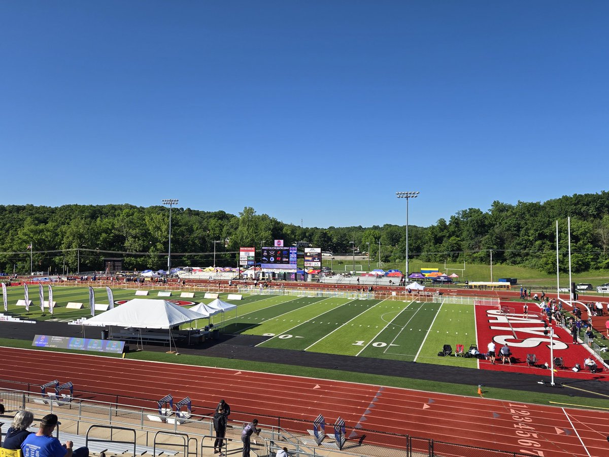 Dr. Wright (@fzeapwright) on Twitter photo We're down here in Jeff City at historic Adkins Stadium where OUR <a href="/FZETRACK/">FZE Boys Track&Field</a> Lions are approximately 20' away from competing in the STATE Track & Field meet! Up 1st Brysen Spears at High Jump, next, Avery Foster looks to defend last year's STATE title at Pole Vault! #EastsidePride We're down here in Jeff City at historic Adkins Stadium where OUR <a href="/FZETRACK/">FZE Boys Track&Field</a> Lions are approximately 20' away from competing in the STATE Track & Field meet! Up 1st Brysen Spears at High Jump, next, Avery Foster looks to defend last year's STATE title at Pole Vault! #EastsidePride