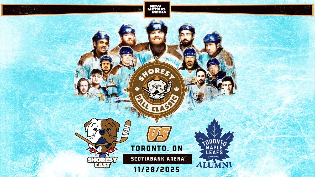 Scotiabank Arena (@scotiabankarena) on Twitter photo The Shoresy Fall Classic returns to Toronto on November 28! See the <a href="/ShoresyHockey/">Shoresy</a> cast live as they take on the <a href="/LeafsAlumni/">Maple Leafs Alumni</a> at Scotiabank Arena, with a portion of proceeds benefitting <a href="/MLSEFoundation/">MLSE Foundation</a> πΆππ
Tickets on sale June 6 at 10am. More info: shoresyclassic.com The Shoresy Fall Classic returns to Toronto on November 28! See the <a href="/ShoresyHockey/">Shoresy</a> cast live as they take on the <a href="/LeafsAlumni/">Maple Leafs Alumni</a> at Scotiabank Arena, with a portion of proceeds benefitting <a href="/MLSEFoundation/">MLSE Foundation</a> πΆππ
Tickets on sale June 6 at 10am. More info: shoresyclassic.com