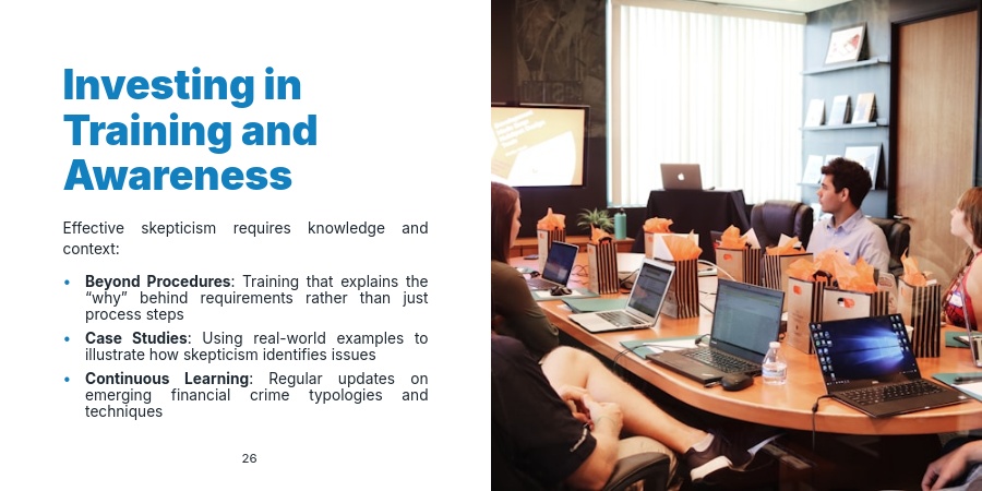 Training doesn't have to be dull and boring. Teach and practice skepticism and critical thinking. Liven it up! Be more effective!