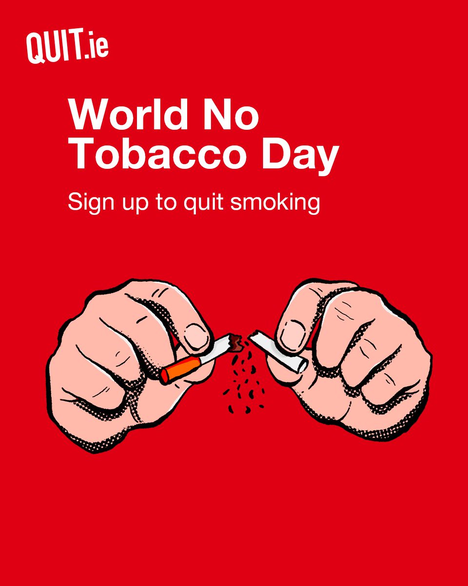 HSE Mid West (@hsemidwest) on Twitter photo Tomorrow is #WorldNoTobaccoDay . Remember the QUIT Mid West service is here to help you quit smoking for good. There’s no better time to take that first step.
📞 065 6865841
📧 quit.midwest@hse.ie
#TakeBackControl #QuittingIsWinning @hselive Tomorrow is #WorldNoTobaccoDay . Remember the QUIT Mid West service is here to help you quit smoking for good. There’s no better time to take that first step.
📞 065 6865841
📧 quit.midwest@hse.ie
#TakeBackControl #QuittingIsWinning @hselive